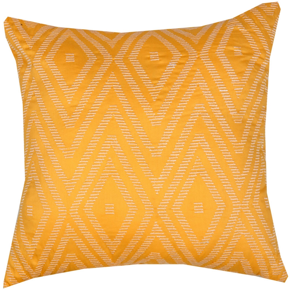 Trellis Brights Diamond 18 Decorative Pillow, Yellow, Girls