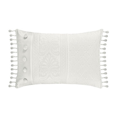 Queen Street Britney Rectangular Throw Pillow Jcpenney Color White