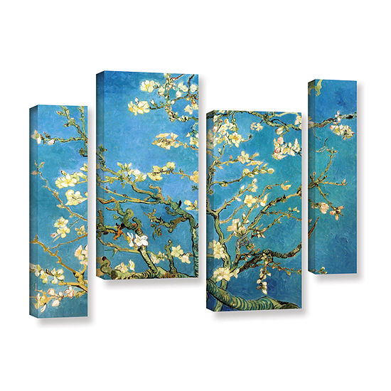 Brushstone Almond Blossom 4-pc. Gallery Wrapped Staggered Canvas Wall Art