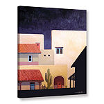 Brushstone Adobe Village Forms Gallery Wrapped Canvas Wall Art