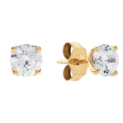 Grown With Love 1 Ct T W Lab Grown White Diamond 14k Gold 4 5mm