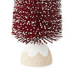 North Pole Trading Co. Yuletide Wonder Red Sisal Christmas Tabletop Tree Collection