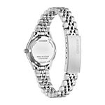 Citizen Quartz Womens Crystal Accent Silver Tone Stainless Steel Bracelet Watch Eq0530-51n