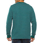 St. John's Bay Super Soft Double Knit Mens Long Sleeve Henley Shirt
