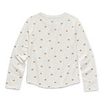 Juicy By Juicy Couture Little & Big Girls Round Neck Long Sleeve Graphic T-Shirt