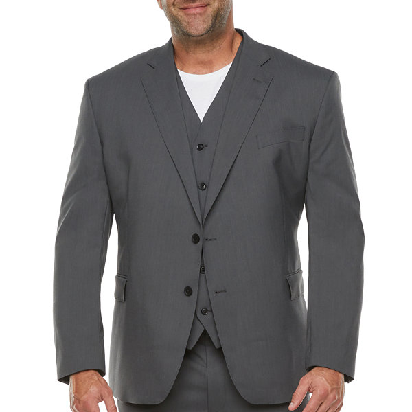 JF J.Ferrar Mens Regular Fit Suit Jacket-Big and Tall
