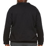 Stylus Big and Tall Mens Long Sleeve Quarter-Zip Pullover