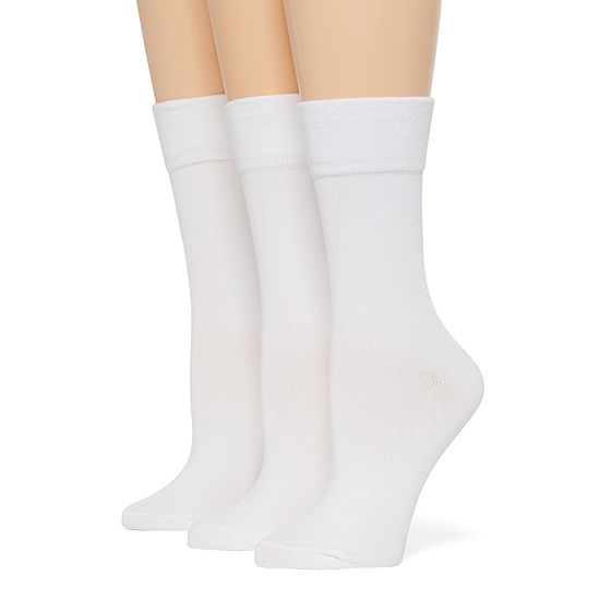 Mixit 3 Pair Low Cut Socks Womens, Color: White - JCPenney
