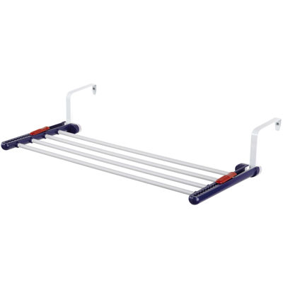 Leifheit 4 Rod Over The Door Clothes Drying Rack Color White
