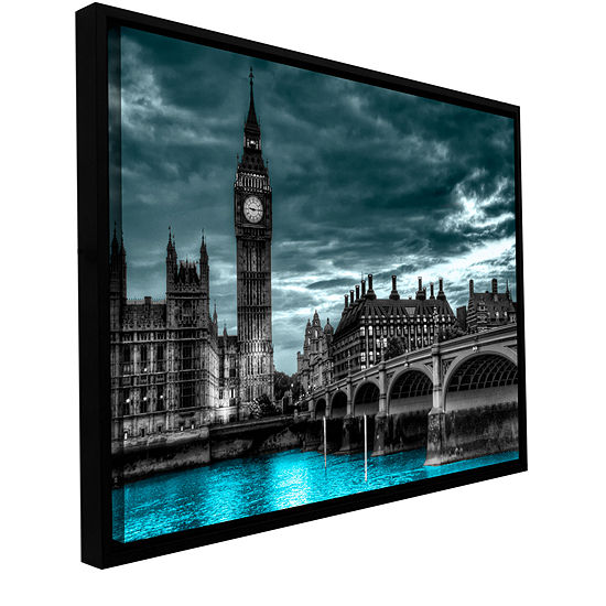 Brushstone London (Big Ben) Gallery Wrapped Floater-Framed Canvas Wall Art