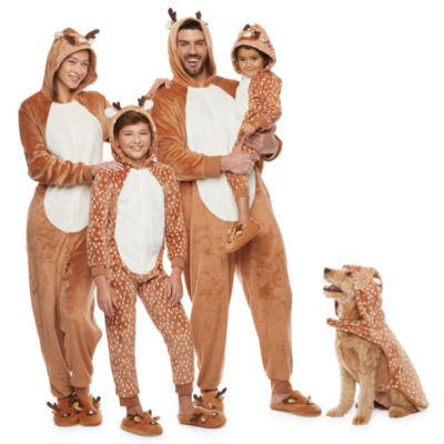 Reindeer Family Matching One Piece Pajamas Color Reindeer Jcpenney
