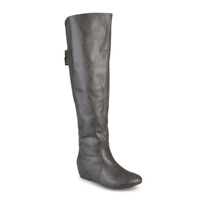 over the knee riding boots black