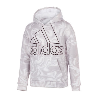 girls grey adidas hoodie