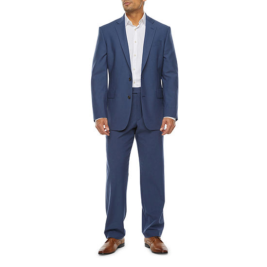 Stafford Signature Smart Tech Wool Medium Blue Classic Fit Suit Separates