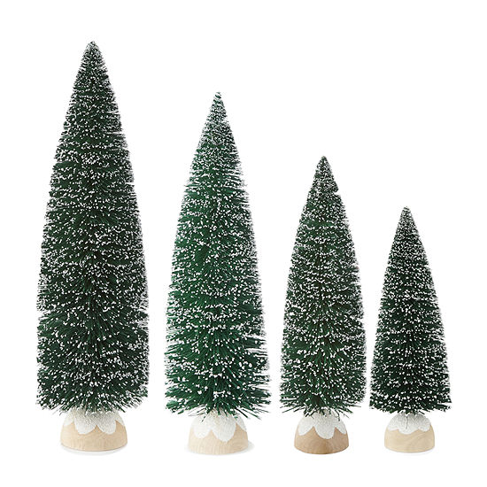 North Pole Trading Co. Yuletide Wonder Green Sisal Christmas Tabletop Tree Collection