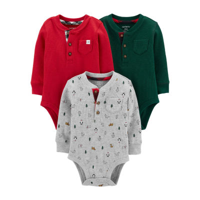 baby boy henley bodysuit