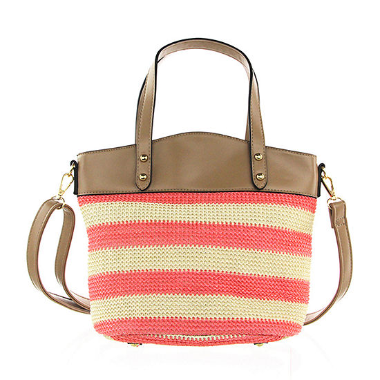 Olivia Miller Tote Bag, Color: Beige Pink - JCPenney