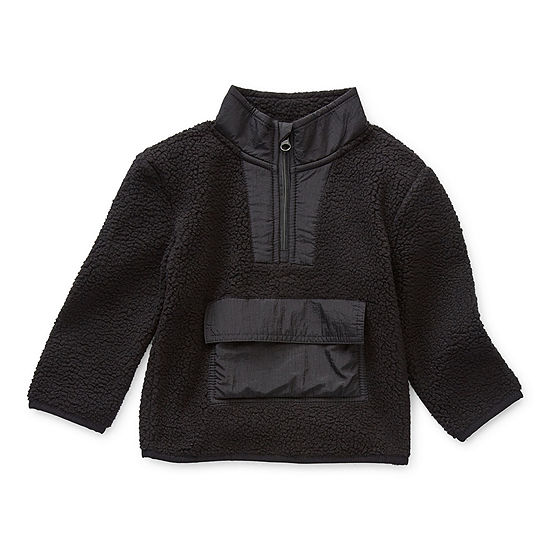 Thereabouts Toddler Boys Long Sleeve Quarter-Zip Pullover