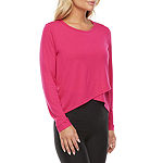 Xersion Womens Round Neck Long Sleeve T-Shirt