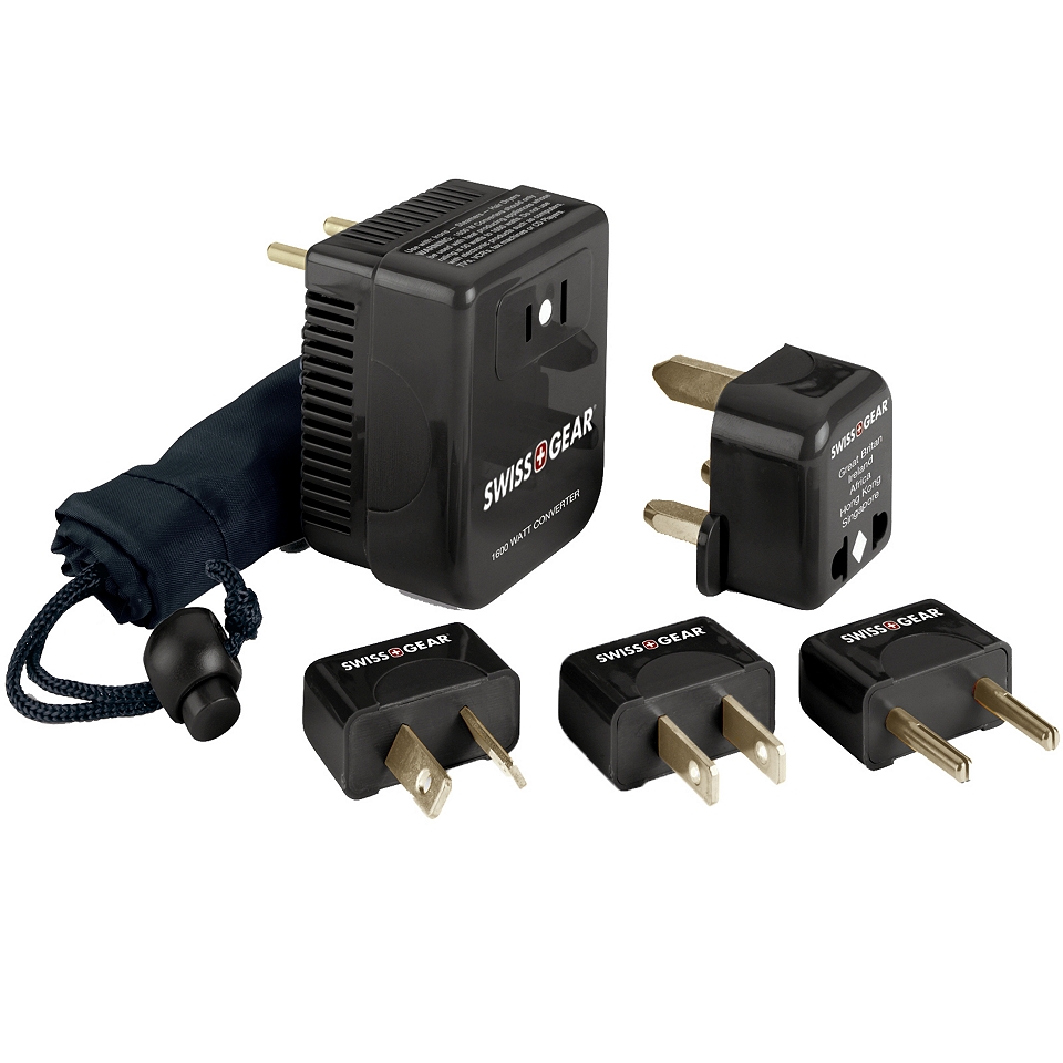 Swissgear Converter Adaptor Plug Kit, Black
