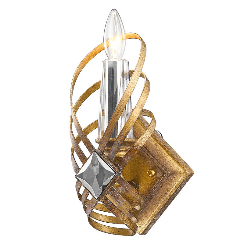 Signet Wall Sconce In Royal Gold, Yellow