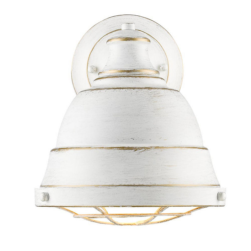 Golden Lighting Bartlett - One Light Wall Sconce, French White Finish