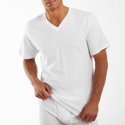 jockey v neck white t shirt