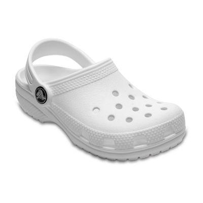 white kids crocs