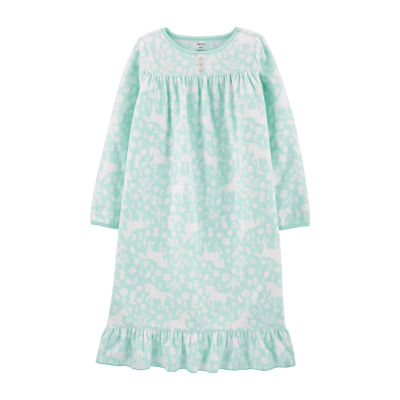 long fleece nightgown