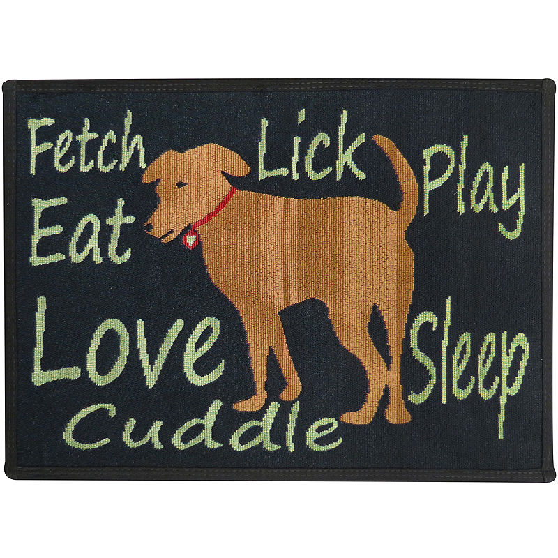 UPC 081675418550 product image for PB Paws by Park B. Smith Friendly Dog Tapestry Pet Mat | upcitemdb.com