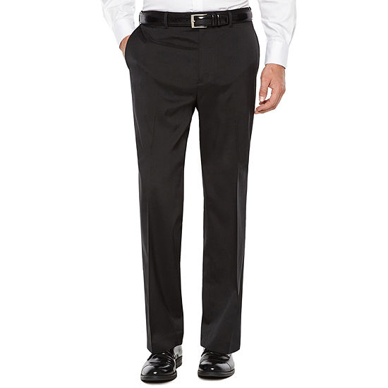Savane Crosshatch Stretch Straight Fit Flat Front Pants Men S