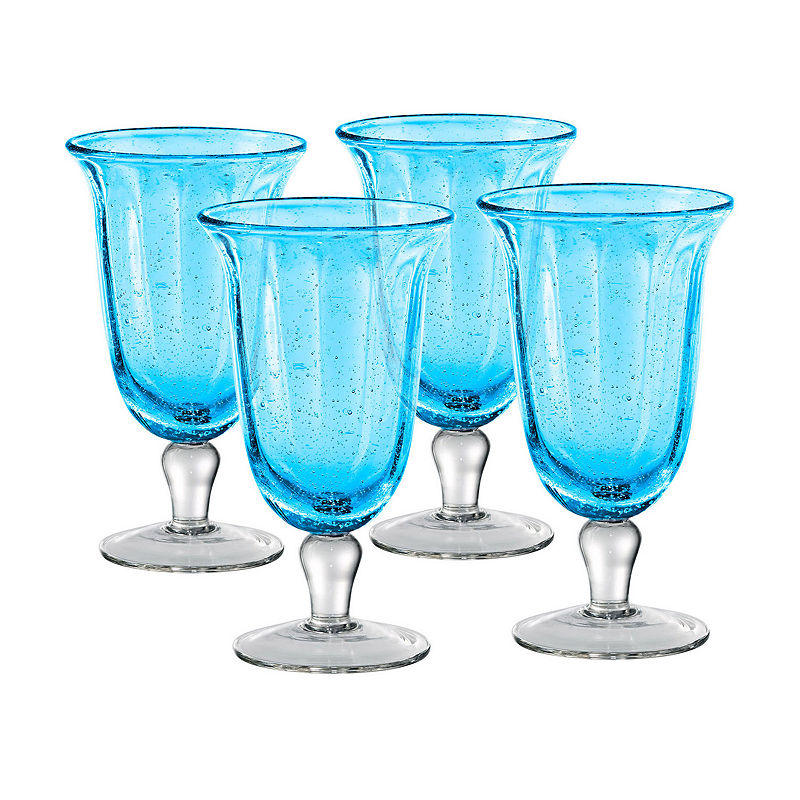 Artland Savannah Set Of 4 Goblets, Green