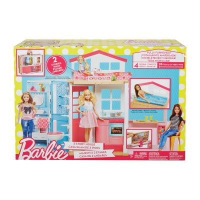 barbie two story house