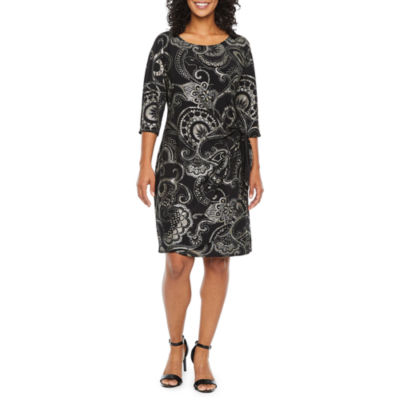 paisley sheath dress