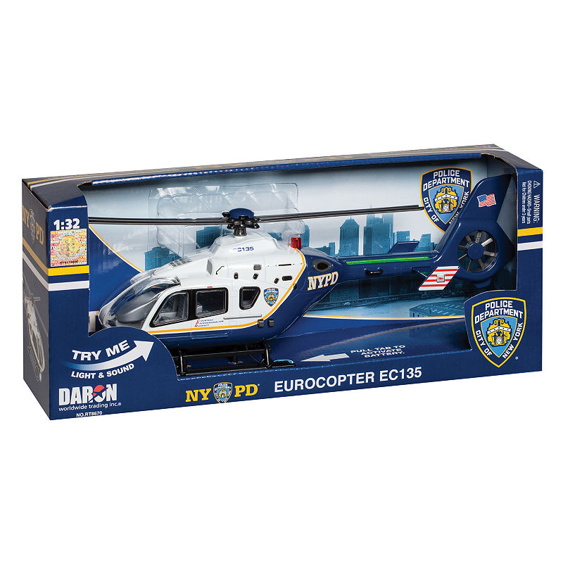 Daron Police Department City Of New York Helicopter With Lights & Sound (Nypd)