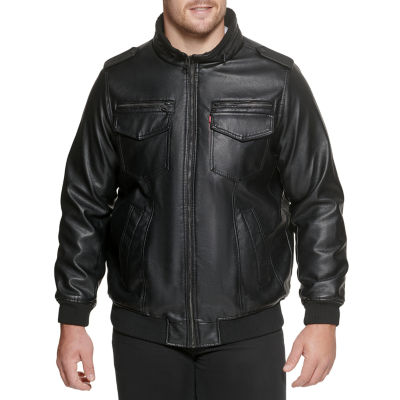 jcpenney leather bomber jacket