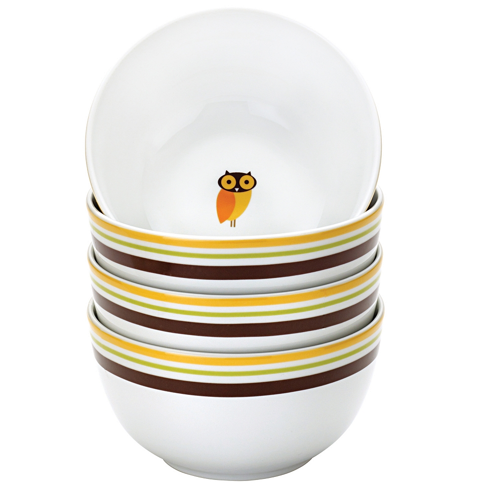 Rachael Ray Set of 4 Little Hoot Cereal Bowls