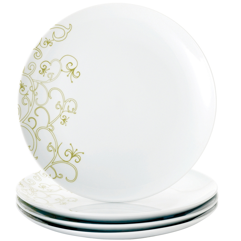 Rachael Ray Curly Q Set of 4 Dinner Plates