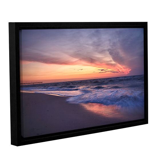 Brushstone Outer Banks Sunset I Gallery Wrapped Floater-Framed Canvas Wall Art