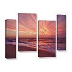 Brushstone Outer Banks Sunset III 4-pc. Gallery Wrapped Staggered Canvas Wall Art