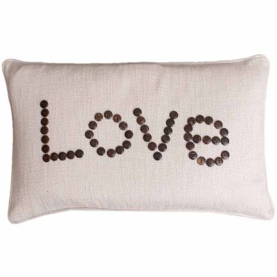 Thro By Marlo Lorenz Natural Catalina Love Coconut Buttons Throw