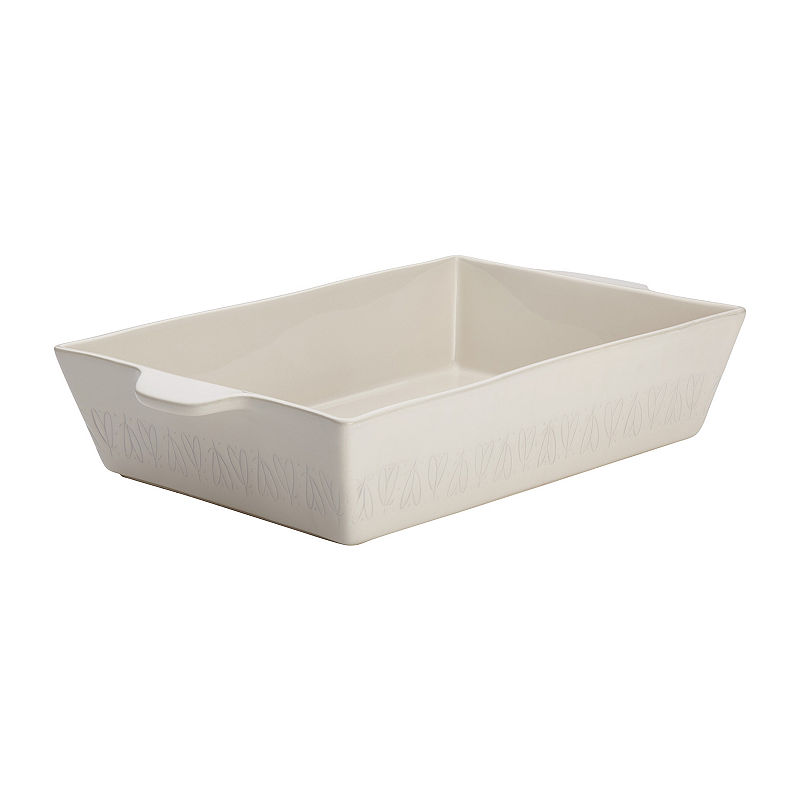 Ayesha Curry Home Collection Stoneware 9X13 Rectangular Baking Dish, White