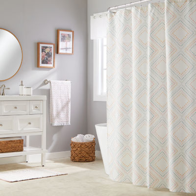 Saturday Knight Didi Shower Curtain Color Coral Pink Jcpenney