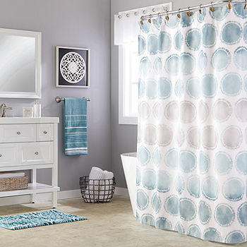 Saay Knight Neutral Nuances Swag, Images Of Neutral Shower Curtains