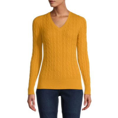 jcpenney yellow sweater