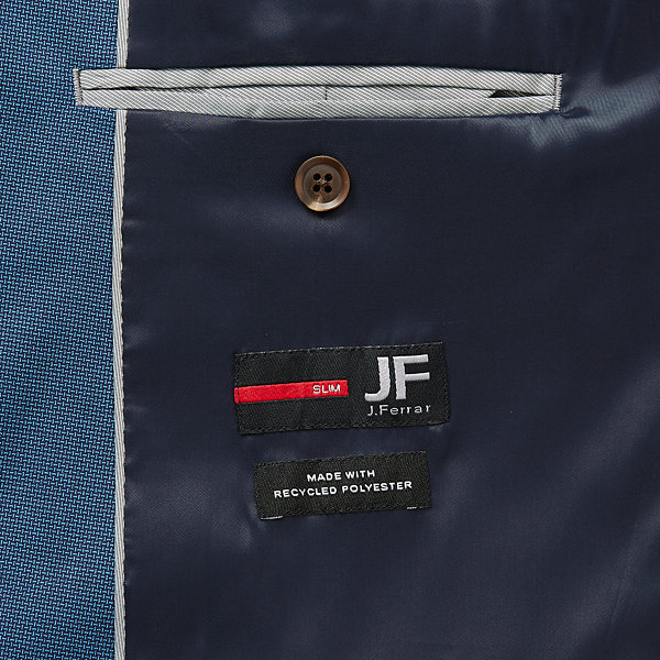 JF J. Ferrar Ultra Mid Blue Dogbone Slim Fit Suit Separates, Color 