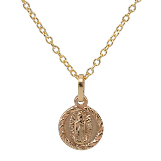 14K Gold Our Lady of Guadalupe Pendant Necklace - JCPenney