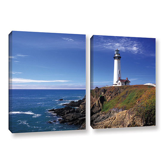 Brushstone Pigeon Point Lighthouse 2-pc. Gallery Wrapped Canvas Wall Art