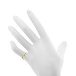 Itsy Bitsy Cubic Zirconia 14K Gold Over Silver Band