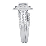Limited Edition! Womens 1 CT. T.W. Genuine White Diamond 10K White Gold Bridal Set